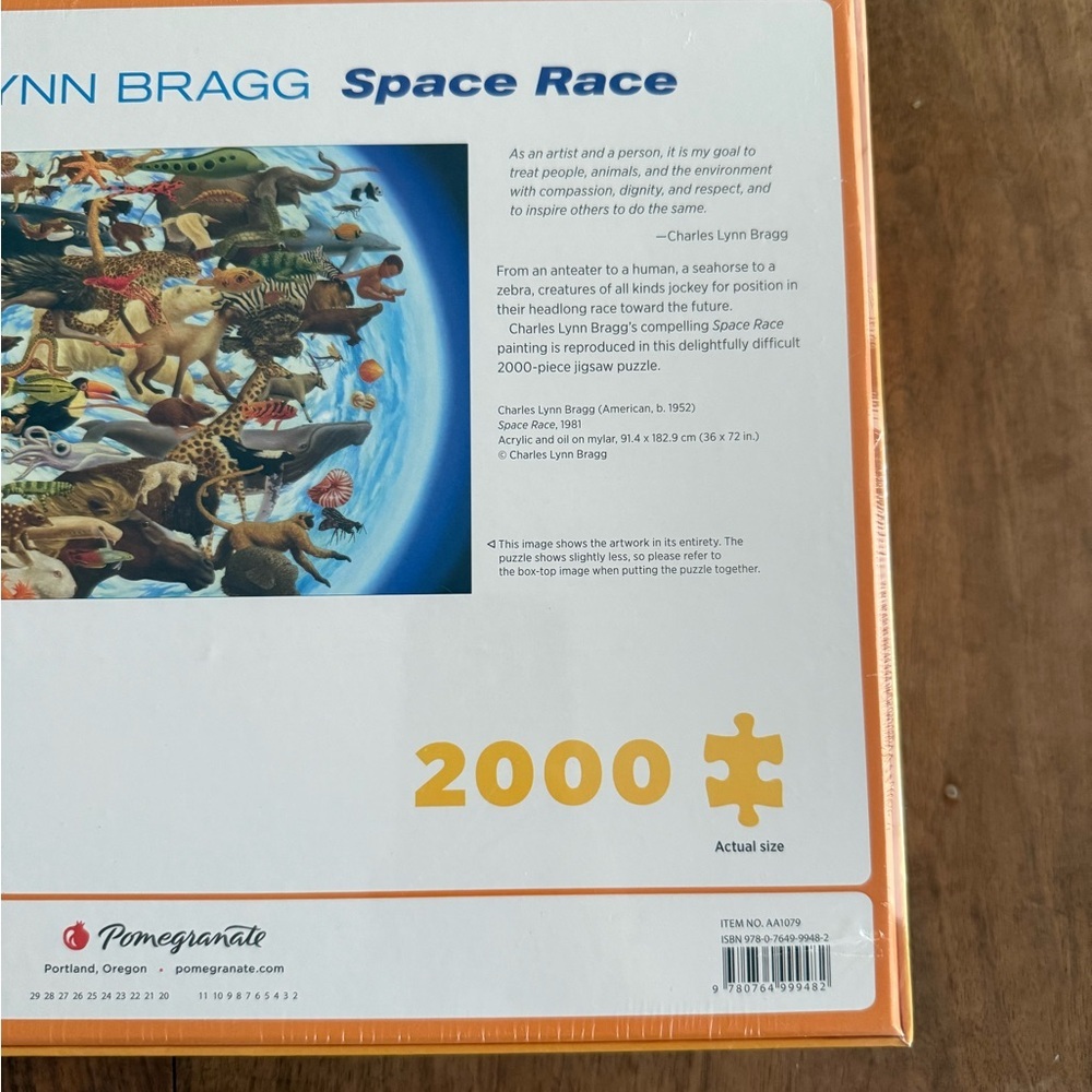 Pomegranate “Space Race” 2000 Piece Puzzle by‎ Charles Lynn Bragg New Sealed Box - Picture 5 of 5